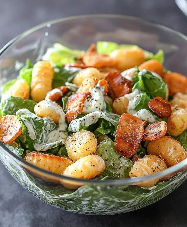 Gnocchi-Salat mit Joghurt-Dressing