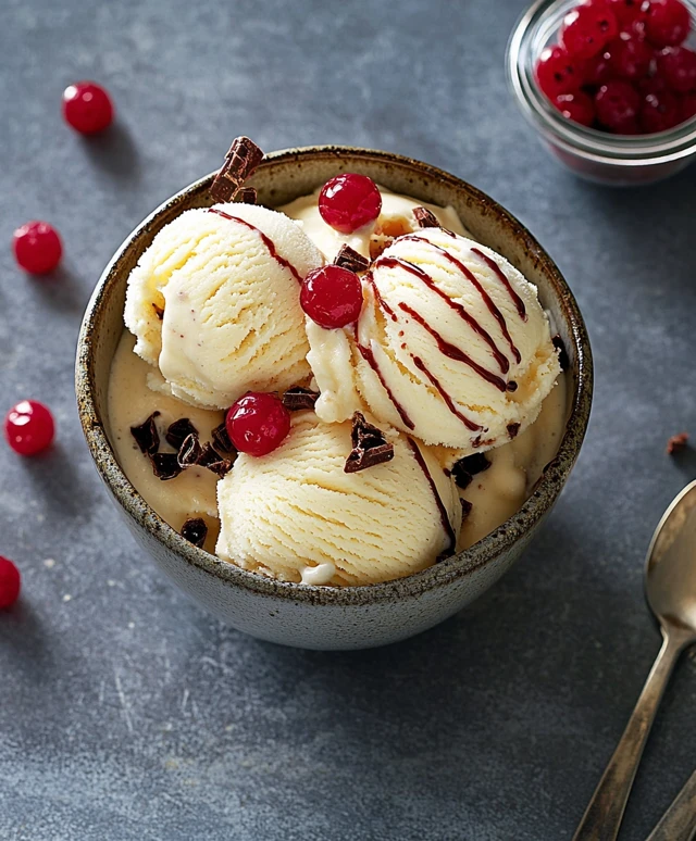 Eiscreme im Einmachglas