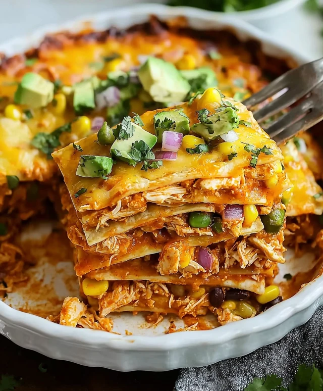 Hühnchen Enchilada Auflauf