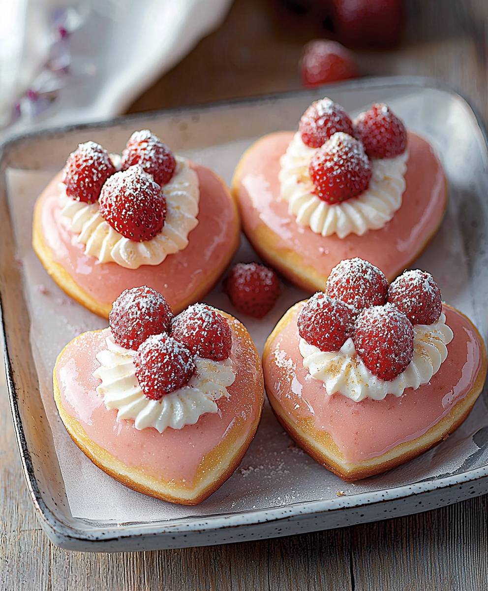 Erdbeer Käsekuchen Donuts