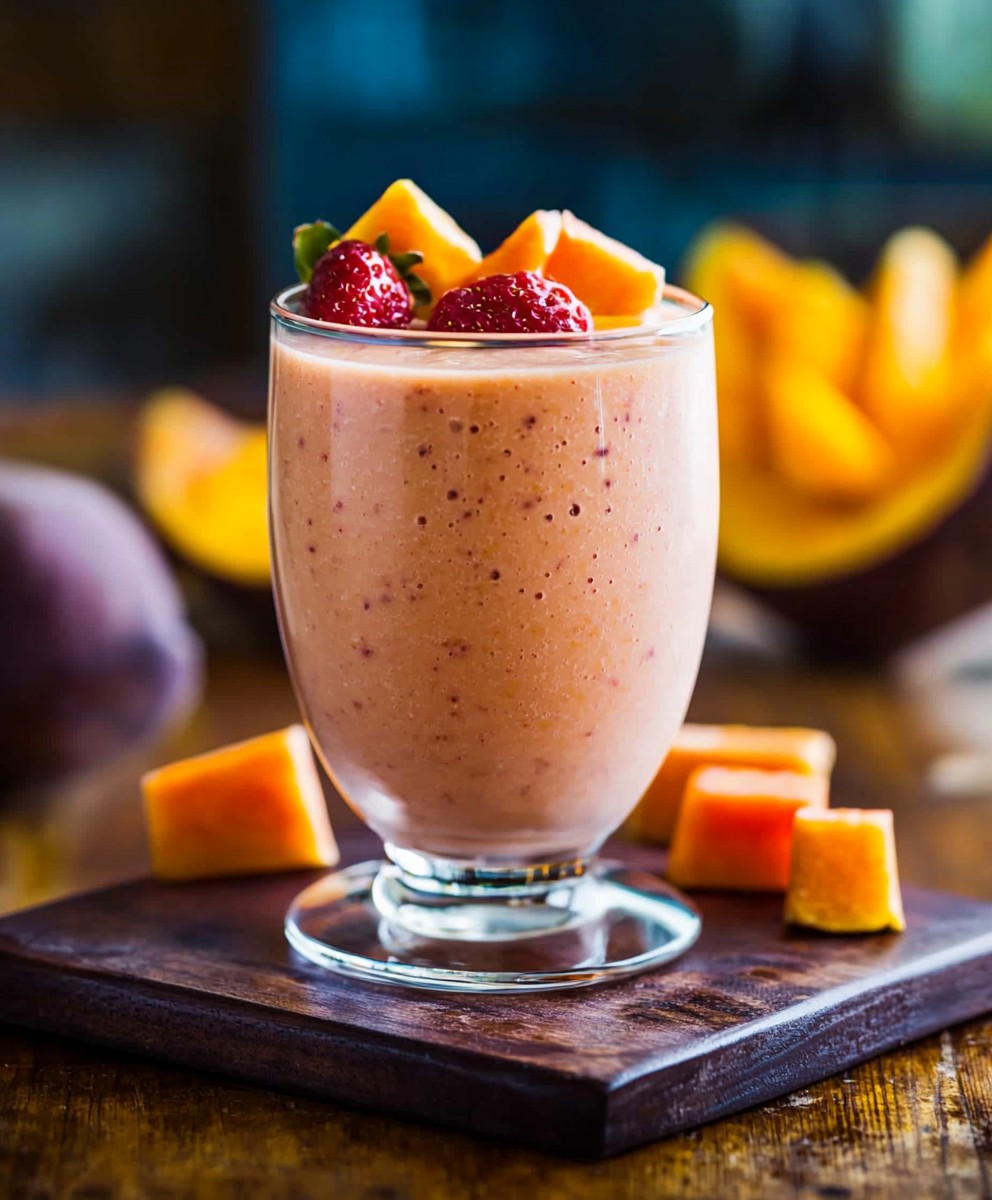 Erdbeer Papaya Smoothie