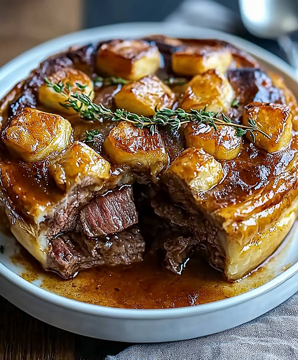 Steakkuchen zubereiten