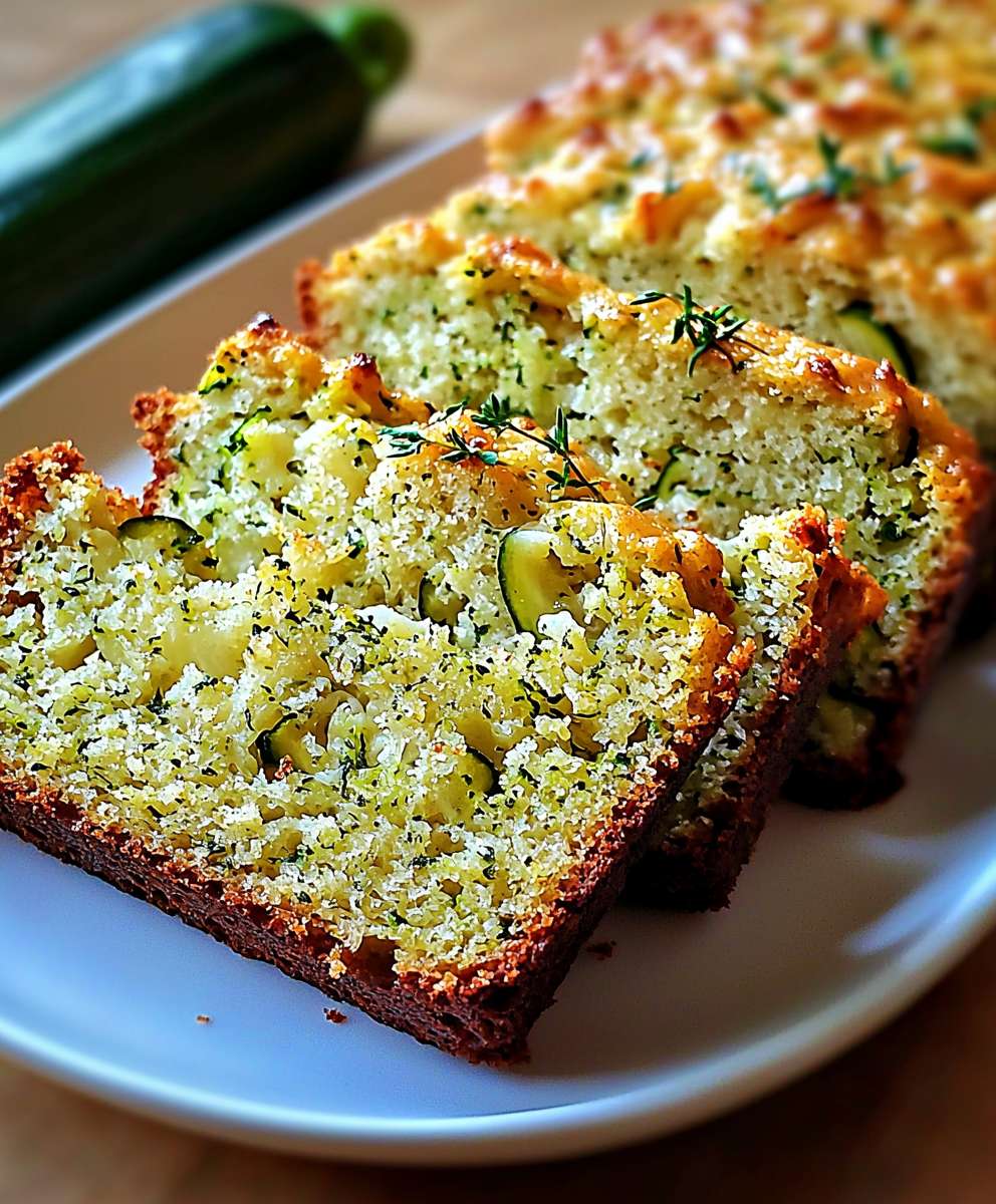 Zucchinibrot mit griechischem Joghurt