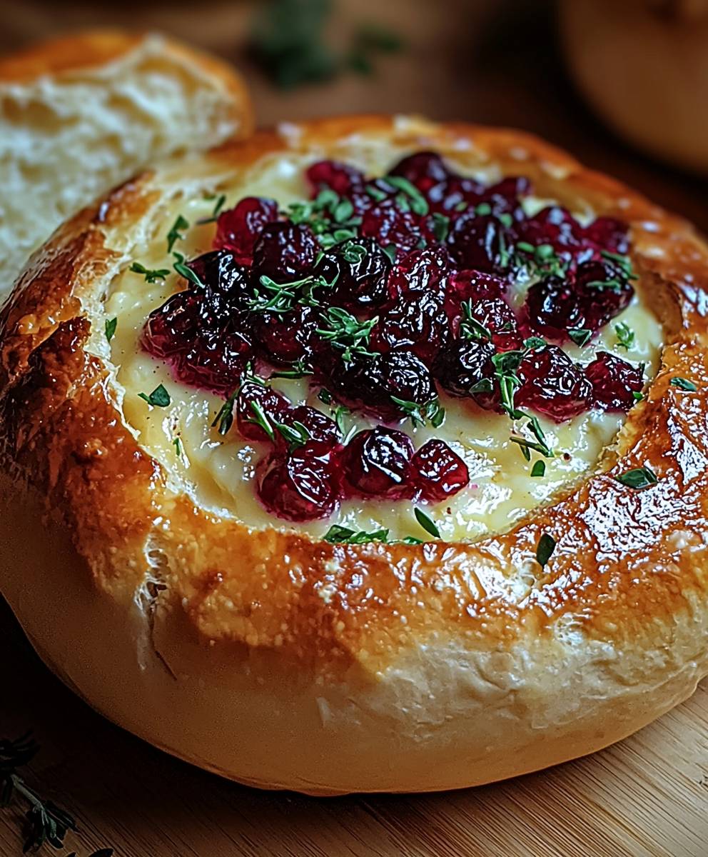 Cranberry Brie Brotschale backen