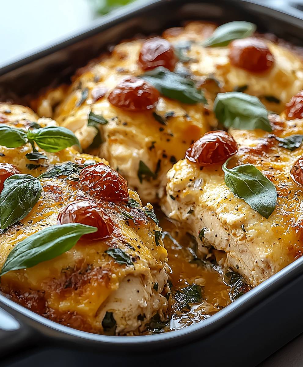 Keto Hähnchen Feta Auflauf