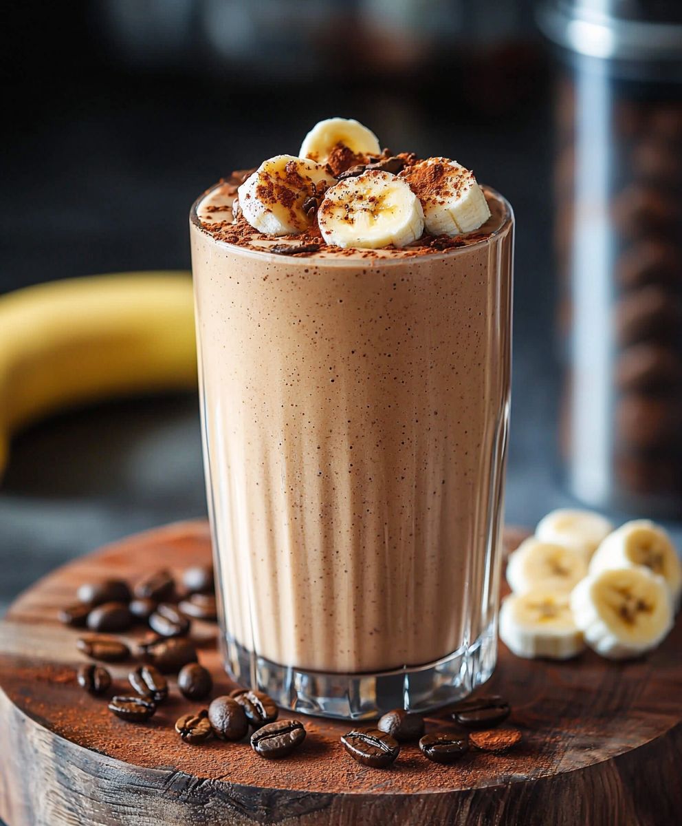 Bananen Protein Kaffee Smoothie