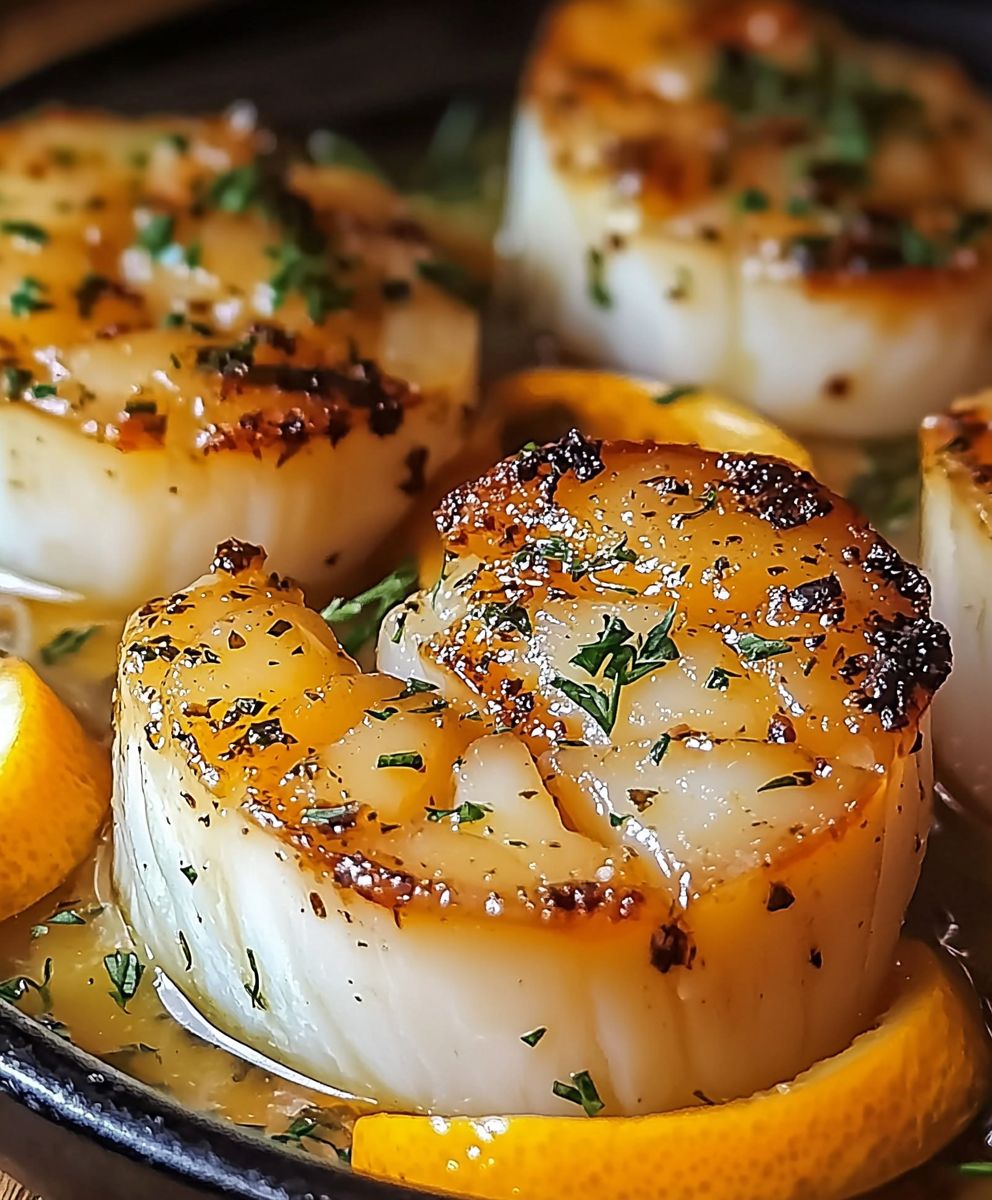 Jakobsmuscheln Knoblauchbutter Ofen