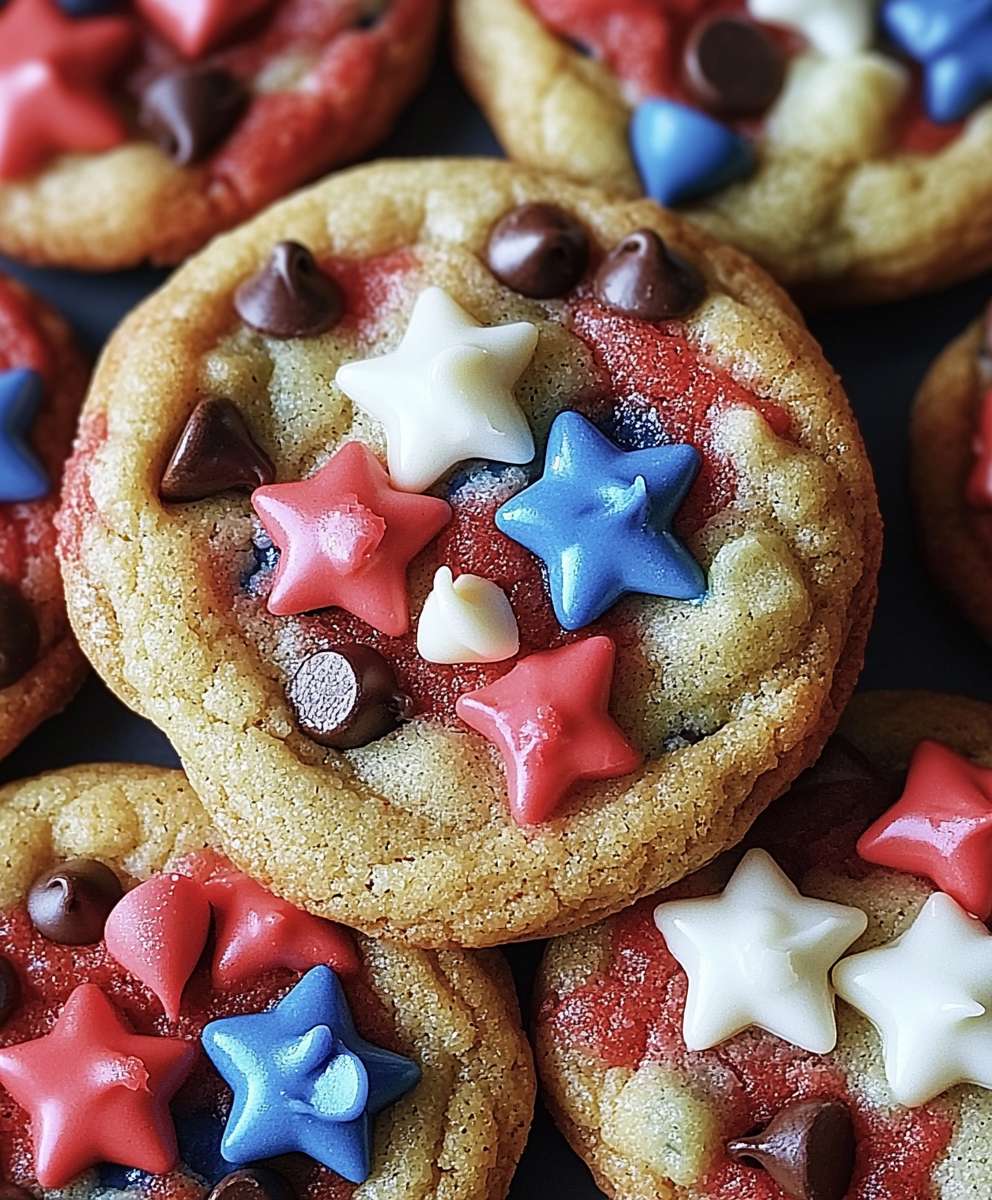 Schokoladenkekse patriotisch backen