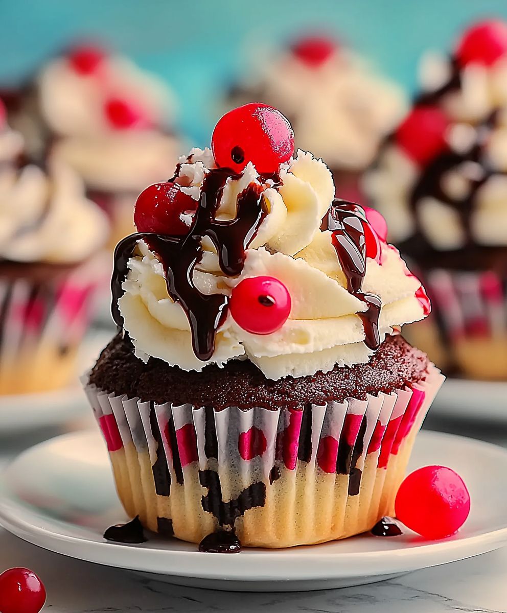 Eisbecher Cupcakes backen