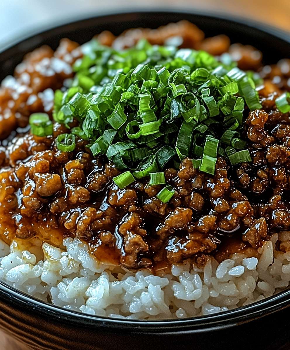 Koreanische Hackfleisch Bowl