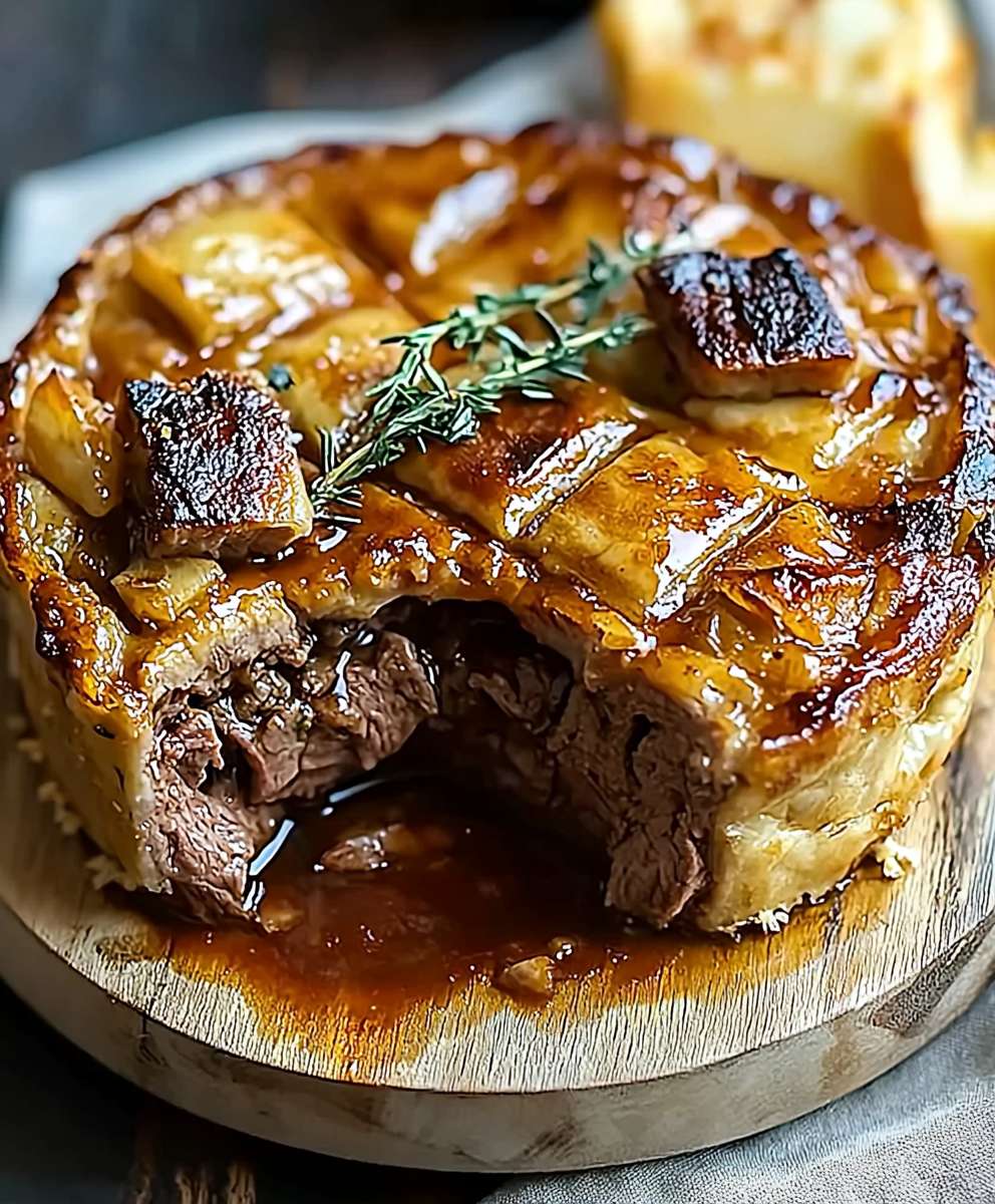 Steakkuchen zubereiten