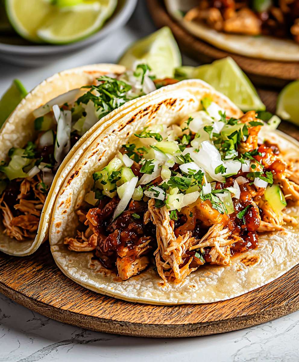 BBQ Hähnchen Tacos