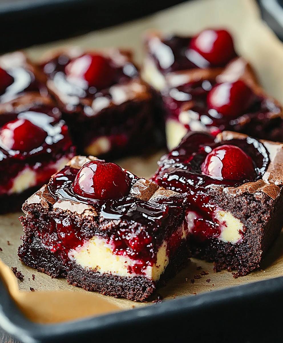 Kirsch Käsekuchen Brownies