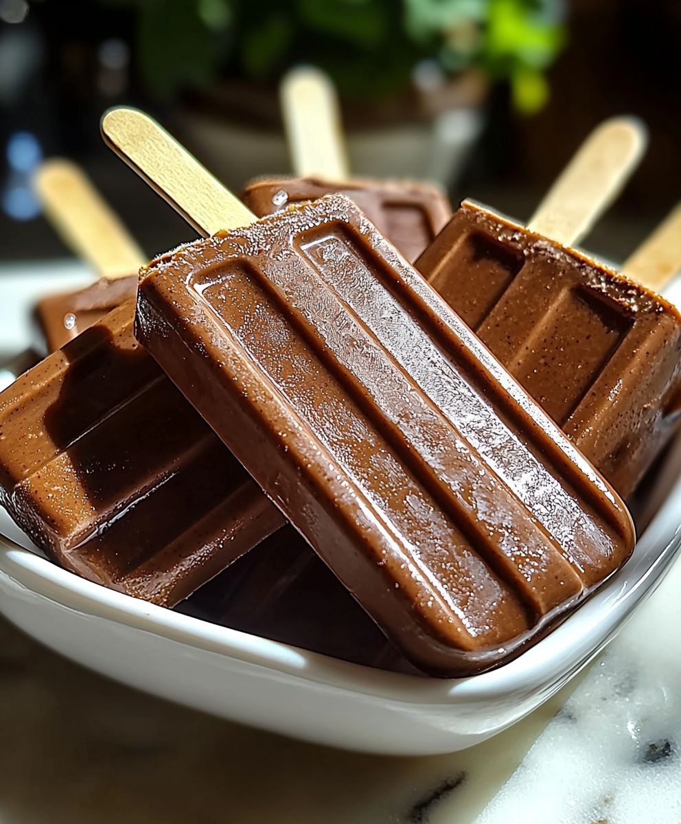 Hausgemachte Eis am Stiel