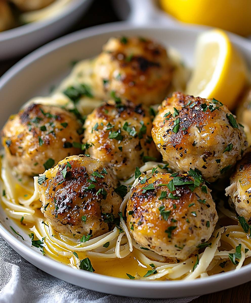 Hähnchen Piccata Fleischbällchen