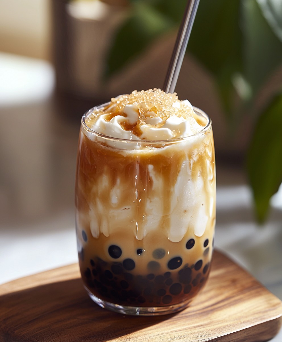 Brauner Zucker Boba Milch