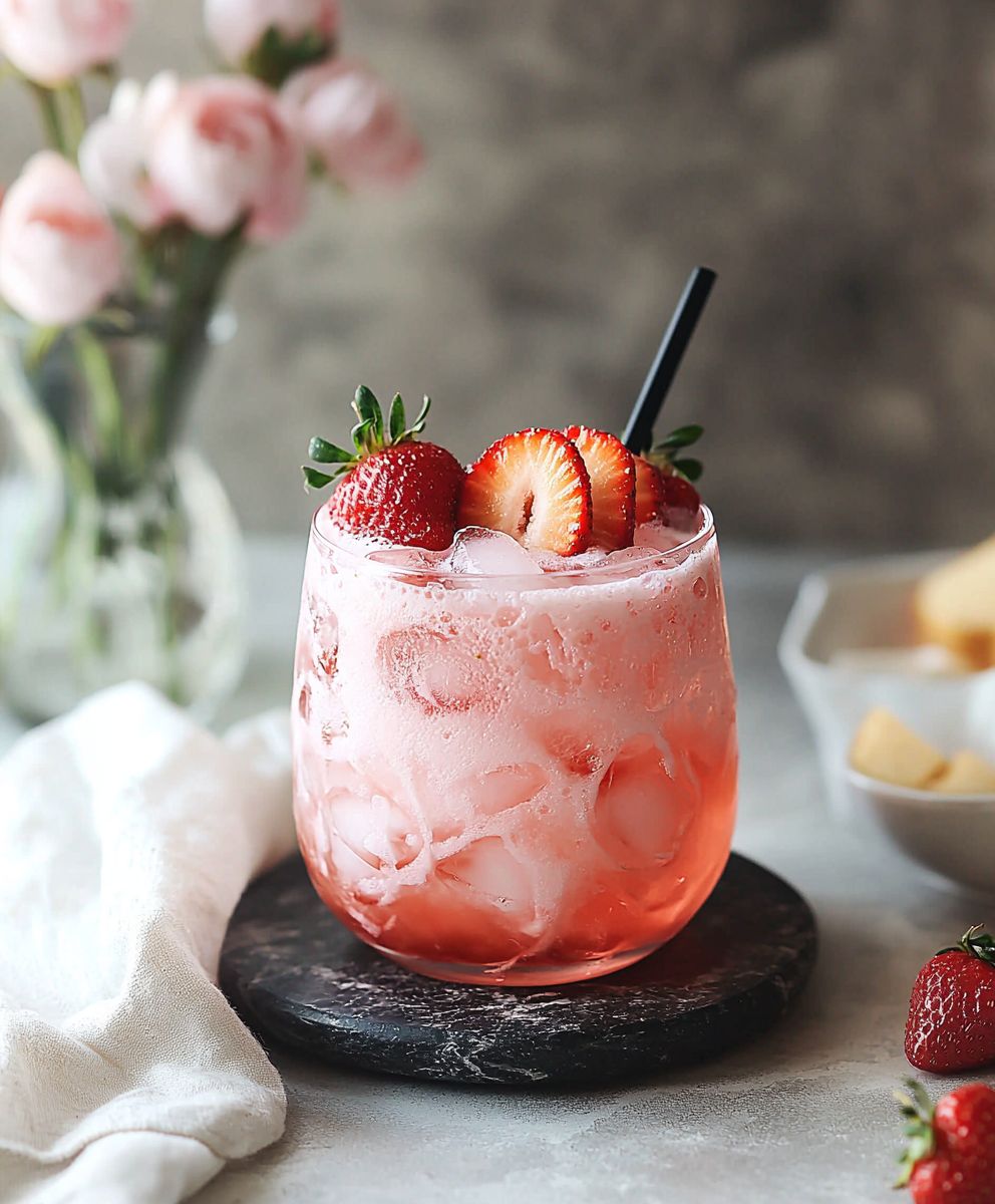 Erdbeer Soju Cocktail