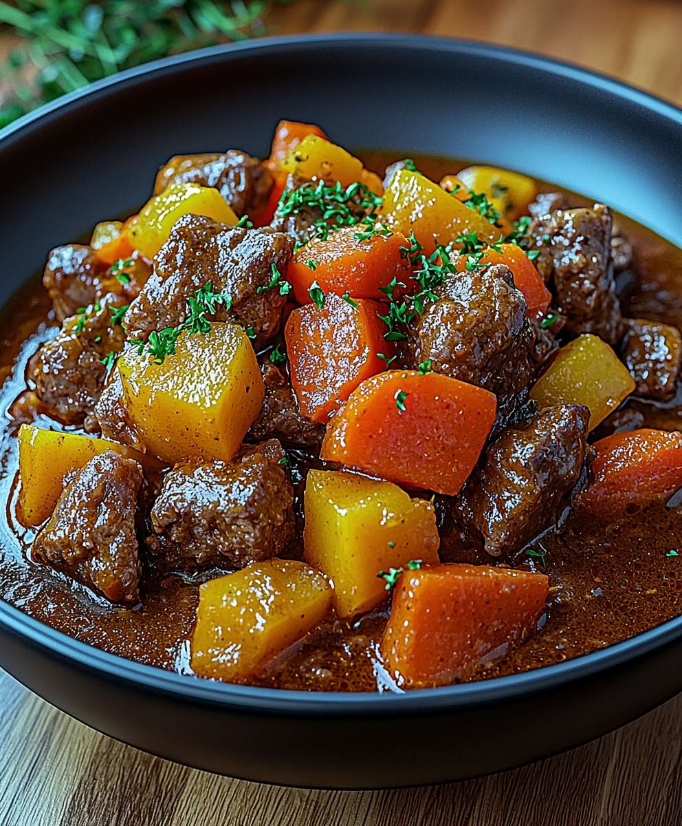 Rindergulasch Paprika Möhren