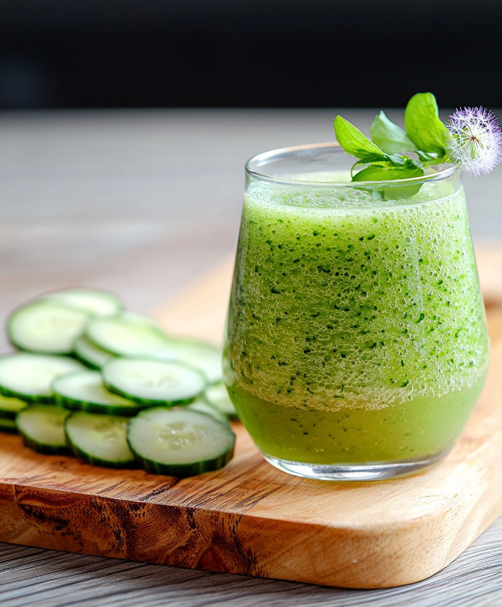 Gurke Löwenzahn Smoothie