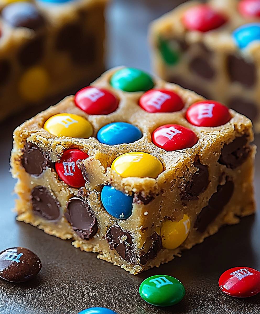M und M Cookie Riegel