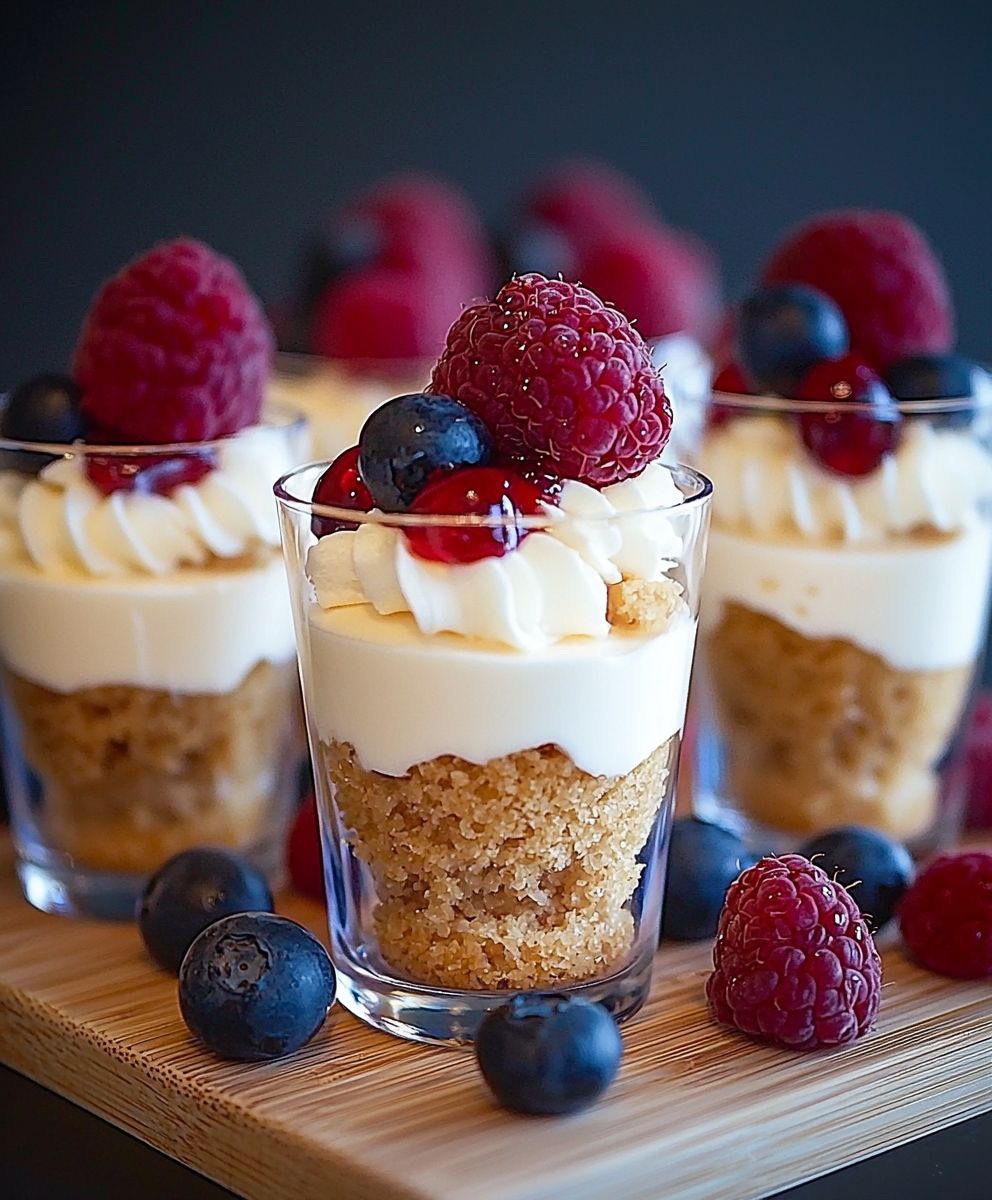 Mini Käsekuchen Parfaits ohne Backen