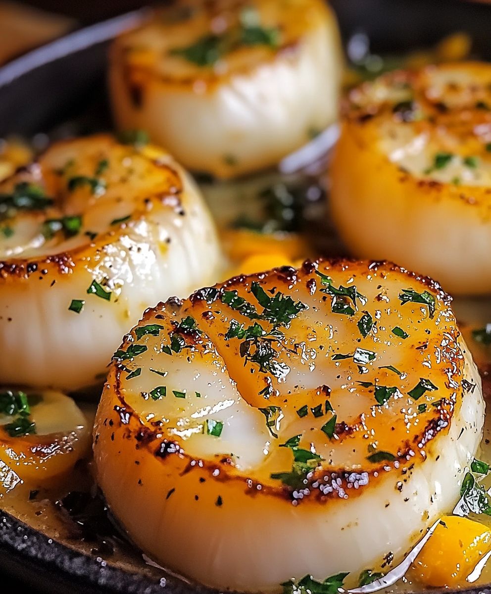 Jakobsmuscheln Knoblauchbutter Ofen