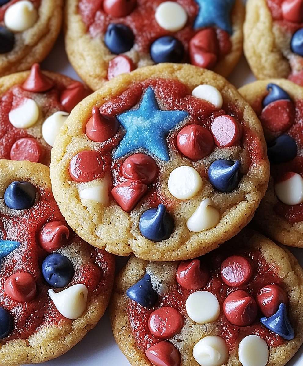 Schokoladenkekse patriotisch backen