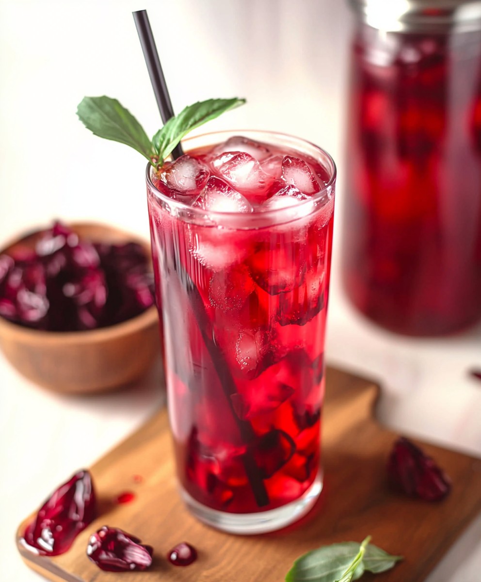 Roselle Eistee selber machen