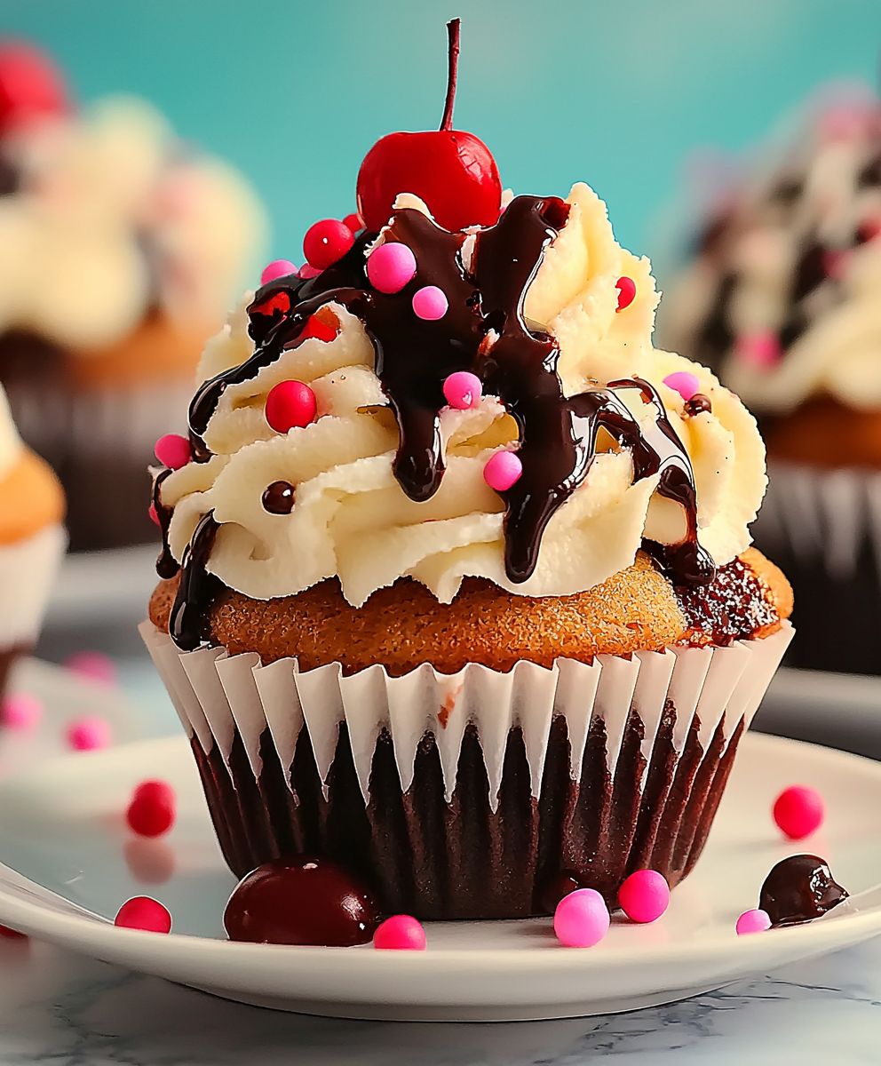 Eisbecher Cupcakes backen