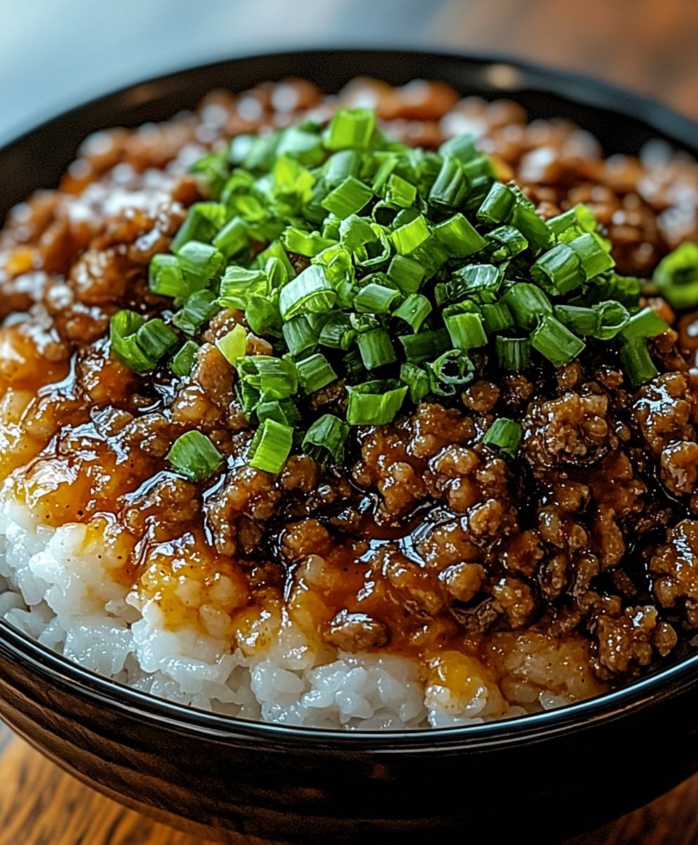 Koreanische Hackfleisch Bowl