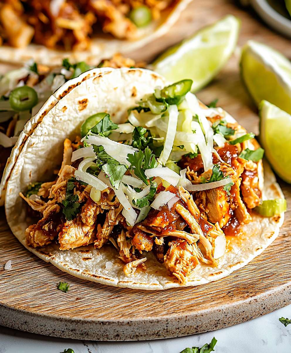 BBQ Hähnchen Tacos