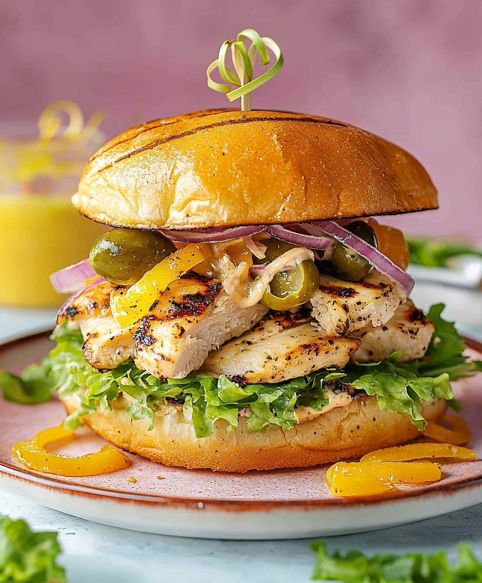 Gegrillte Hähnchen-Sandwiches