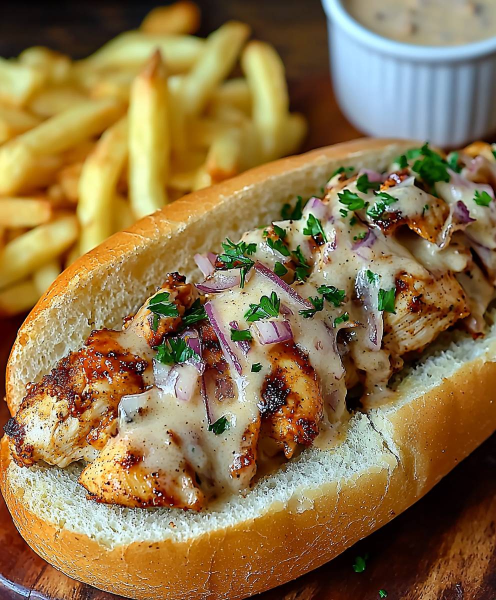 Weiße BBQ Chicken Subs
