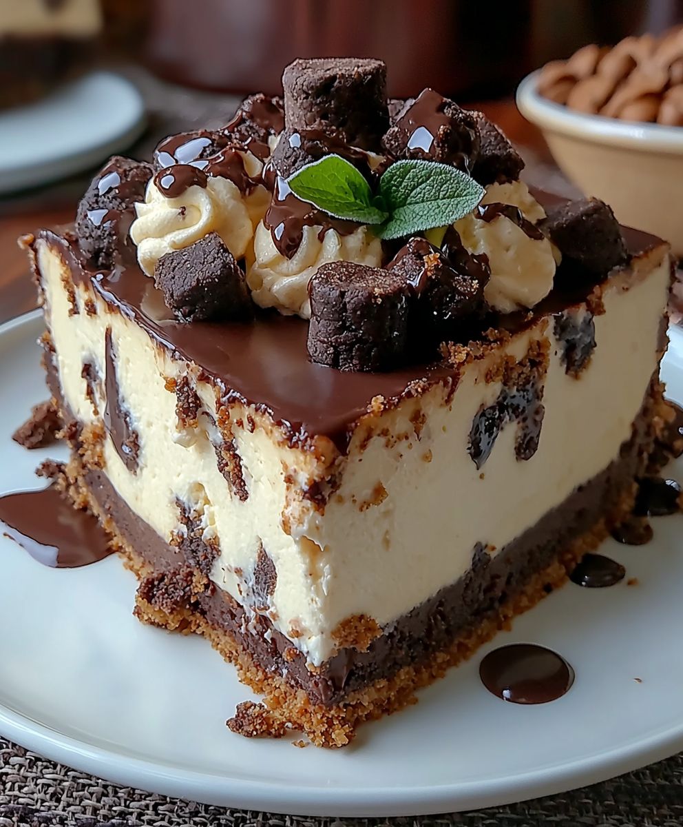 Käsekuchen mit Cookie-Teig