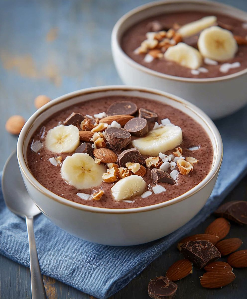 Schokoladen Kokos Smoothie Bowl