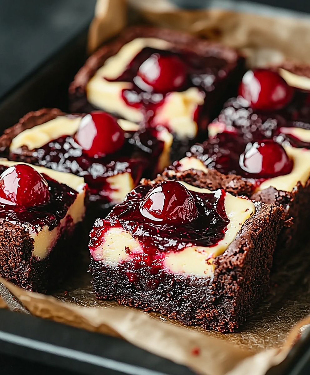 Kirsch Käsekuchen Brownies