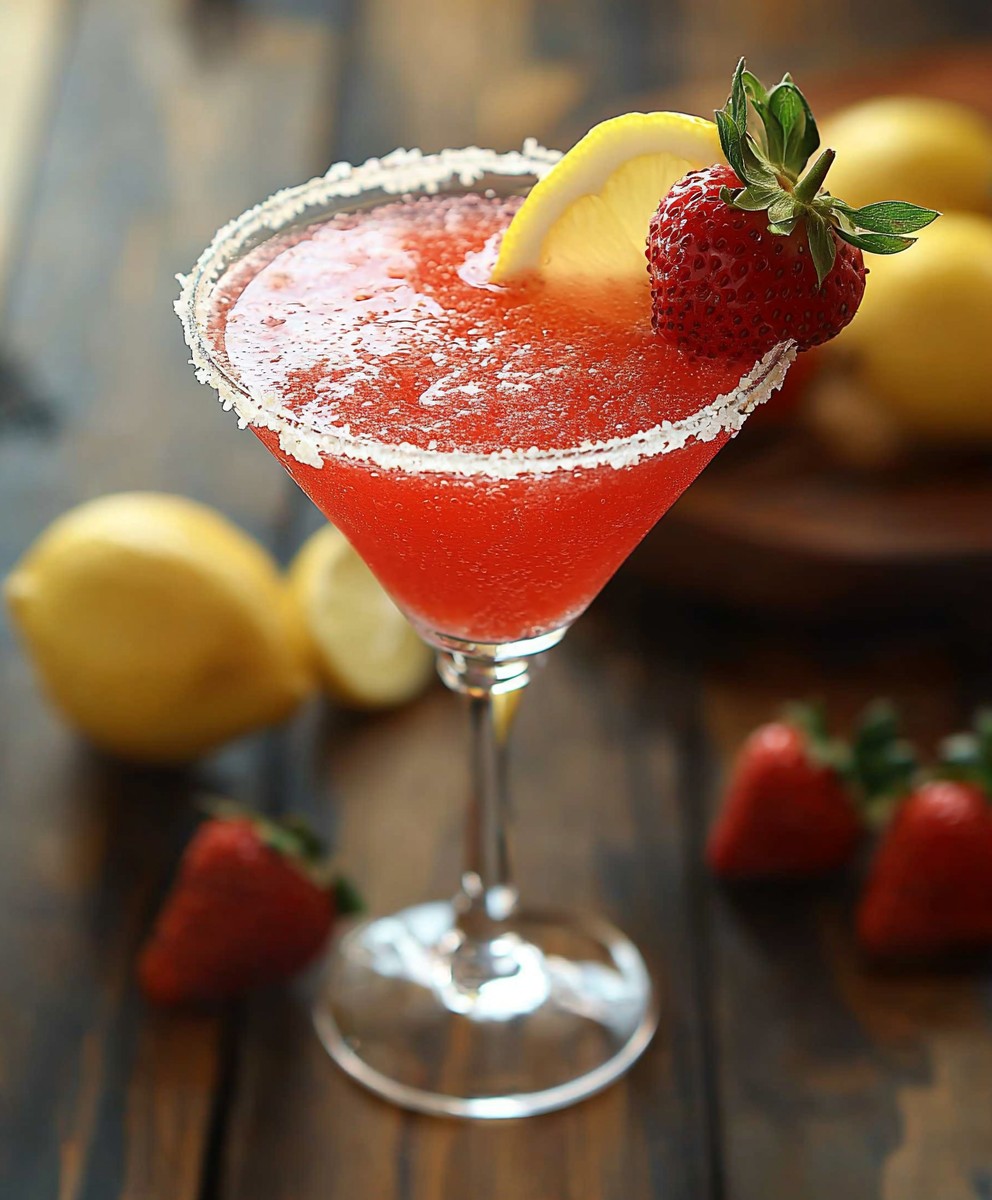 Erdbeer Zitronen Martini
