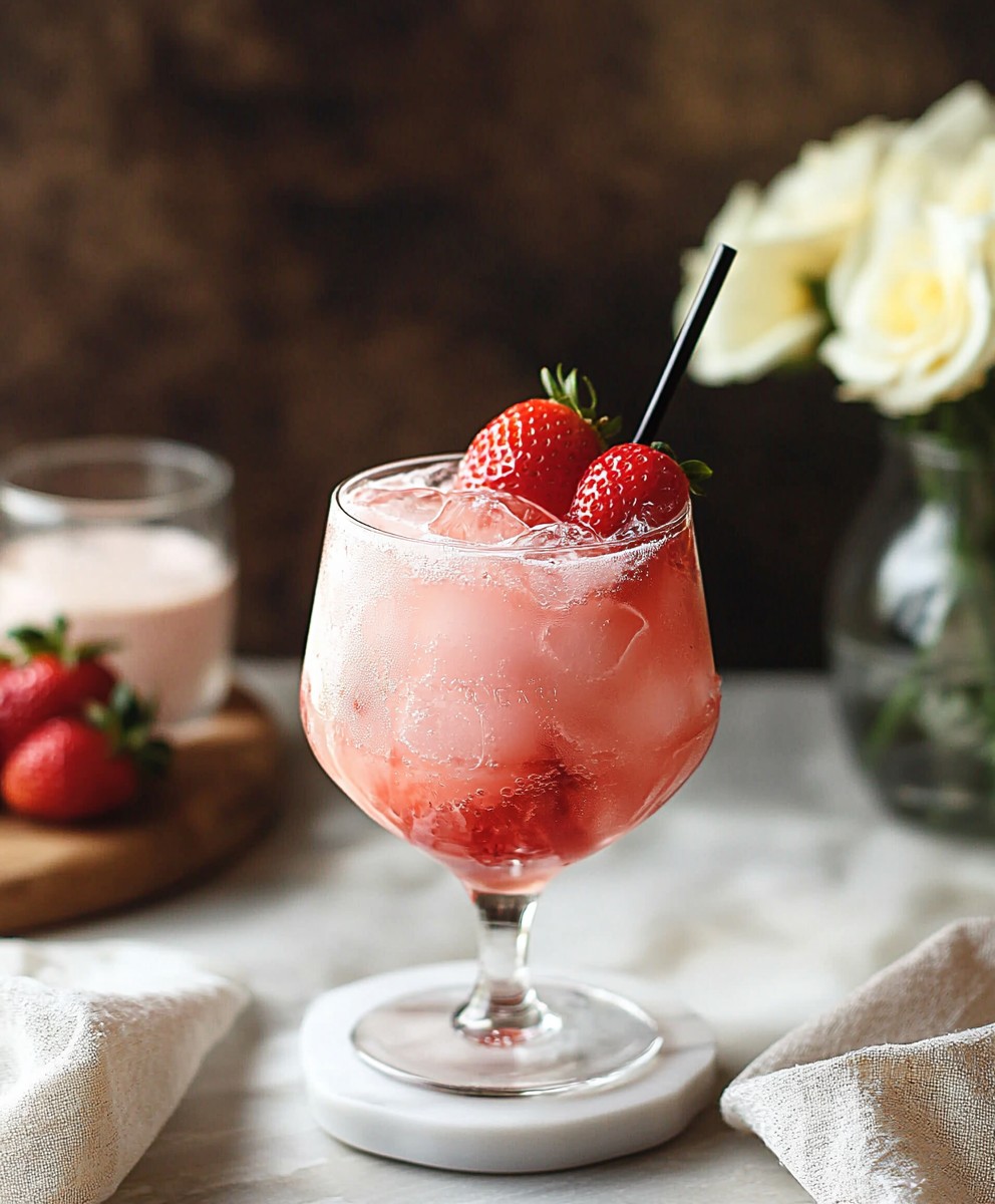 Erdbeer Soju Cocktail