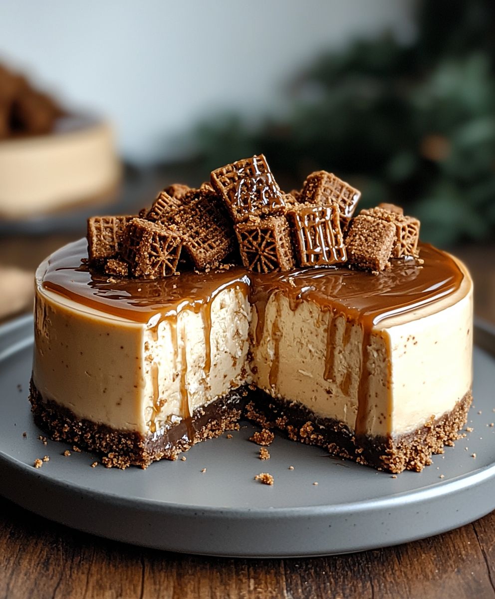 Spekulatius Karamell Käsekuchen