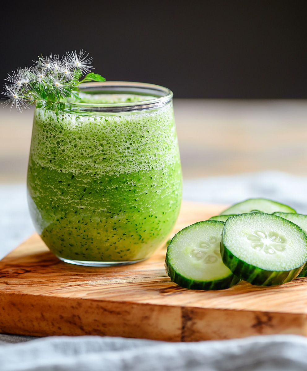 Gurke Löwenzahn Smoothie