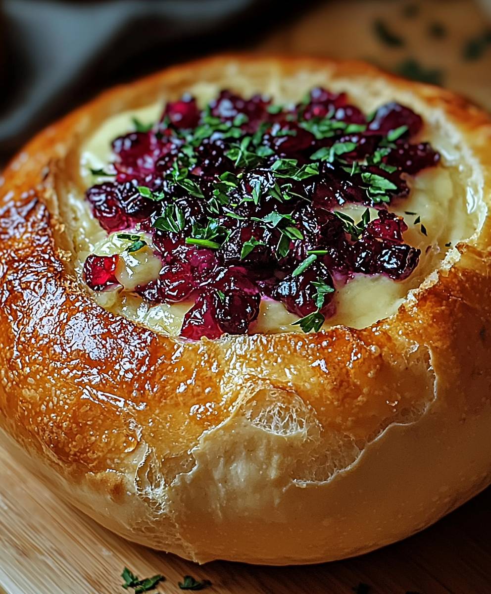 Cranberry Brie Brotschale backen