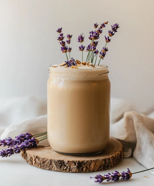 Lavendel Hafer Latte