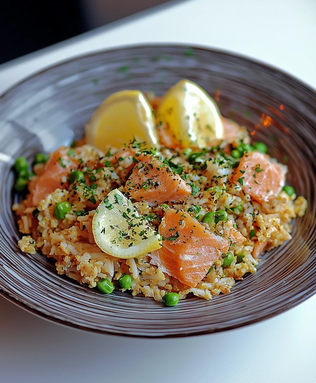 Heiß geräucherter Lachs Kedgeree