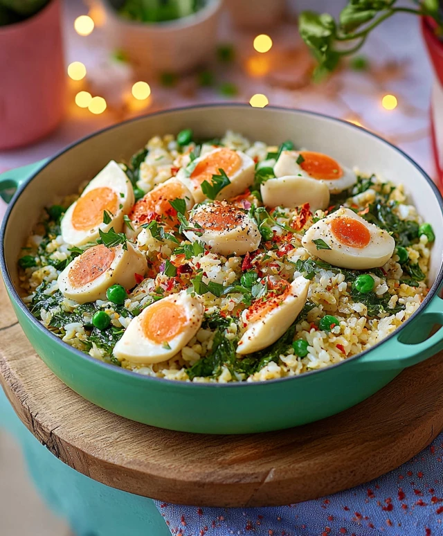 Spinat Kräuter Kedgeree