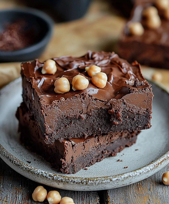 Kichererbsen Brownies gesund