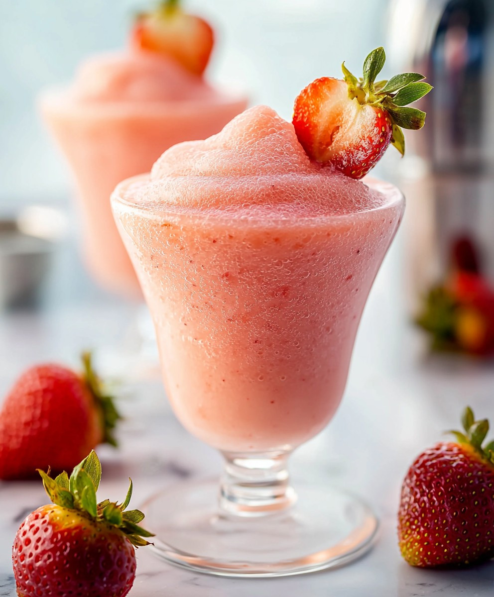 Erdbeer-Frosé Getränk