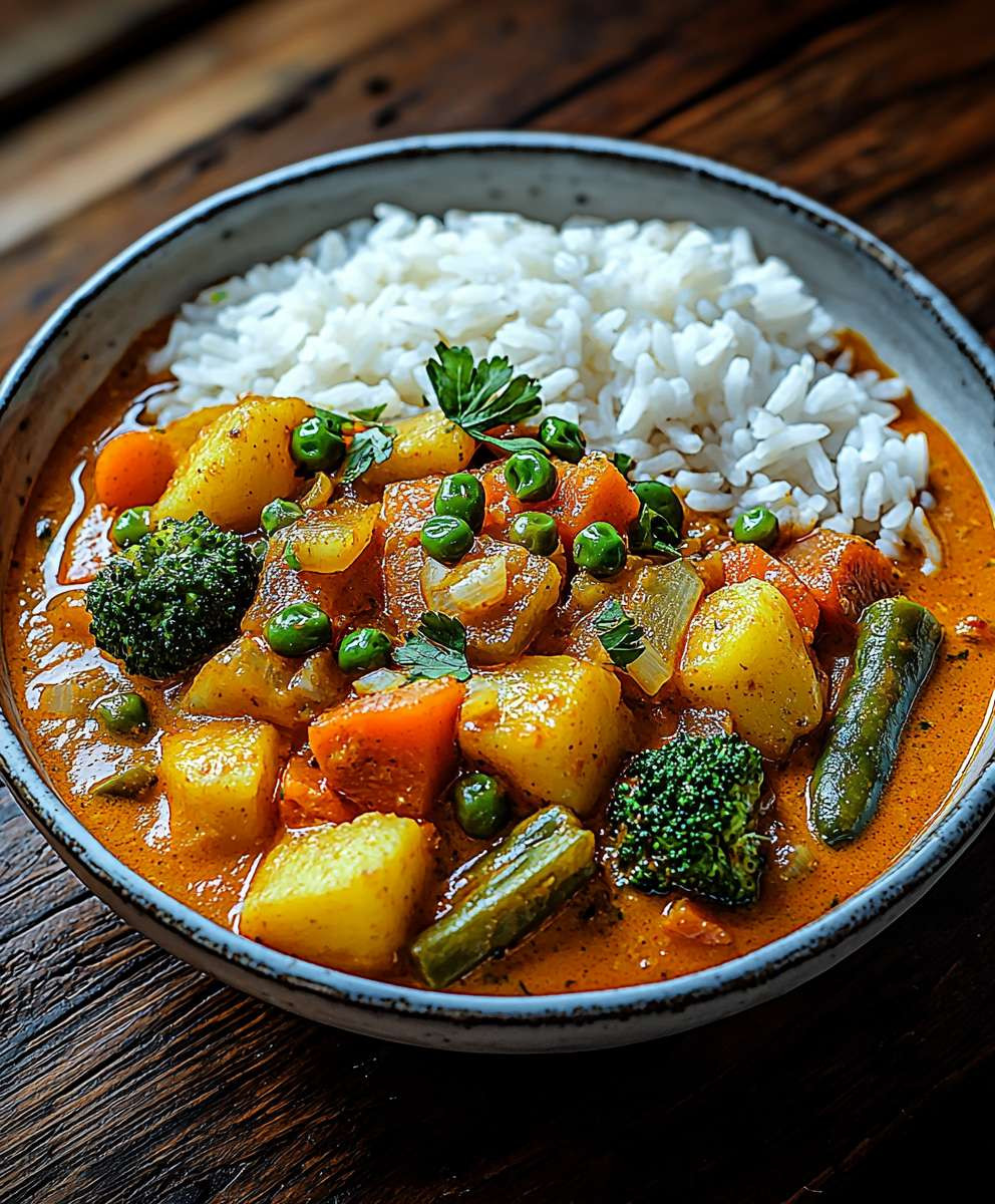 Gemüse Curry mit Reis