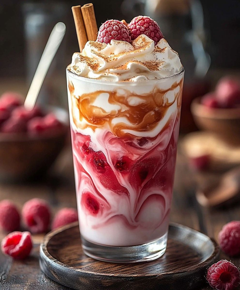 Himbeer Vanille Chai Eisgekühlt