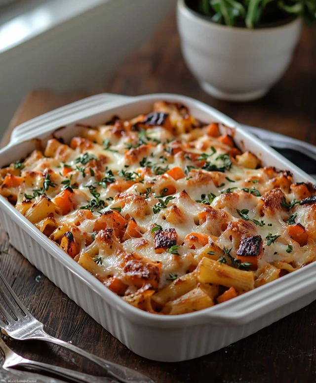 Gebackene Pasta mit Ricotta