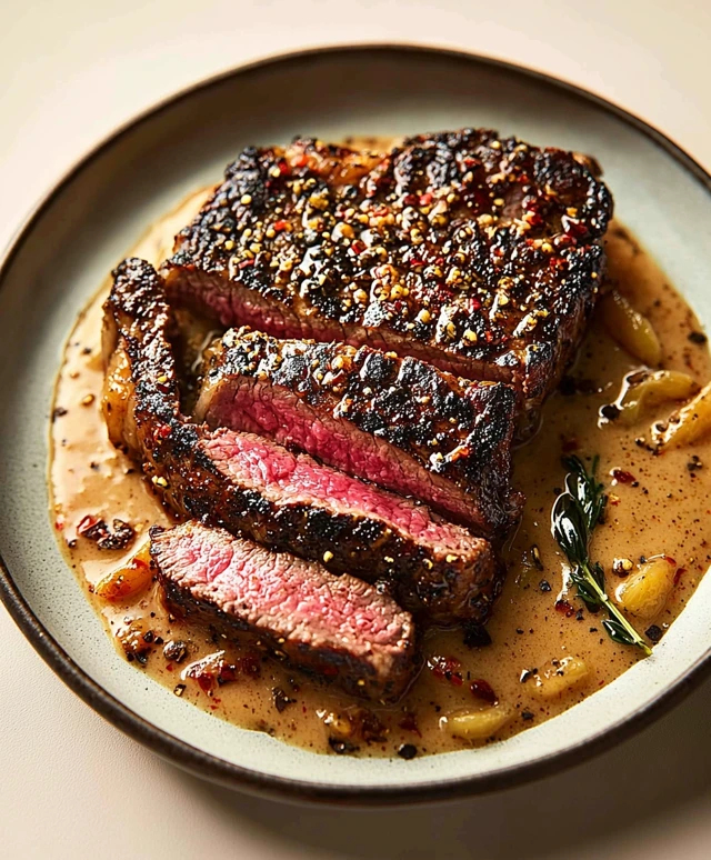 Pfeffersteak für Zwei